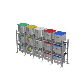 Dump buggy storage racking