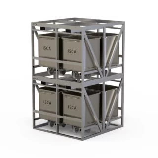 Dump buggy storage and transport cage