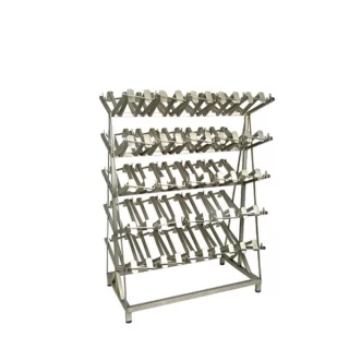 Stainless steel lockable boot storage rack